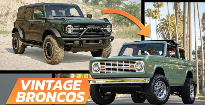 Ford poursuit une entreprise pour avoir échangé les nouveaux Broncos avec le design du Bronco classique