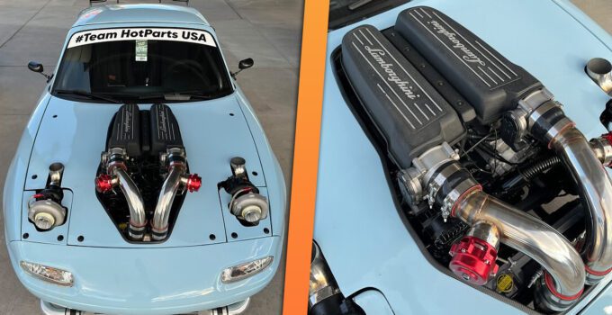 Moteur Chevy V8 dans la Miata SEMA, pas de Lamborghini - 76 caractères