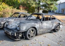 Porsche 911 carbonisée vendue 17 000$