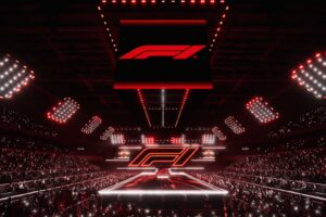 Présentation des livrées 2025 de toutes les équipes de F1 lors d'une fête au stade en février