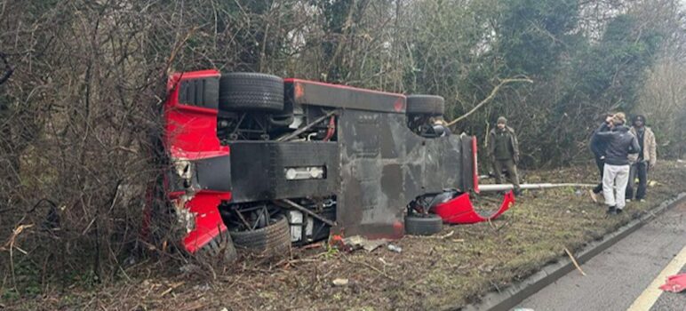 Ferrari F40 record kilométrage détruit en essai crash