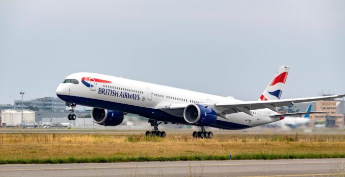 Record vitesse presque battu par vol British Airways à cause de tempête au Royaume-Uni