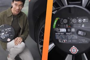 Kit pneu BMW gonfle crevaison en roulant